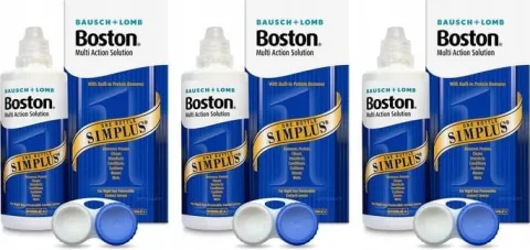 Boston Simplus 3x120 ml - Płyn do twardych soczewek