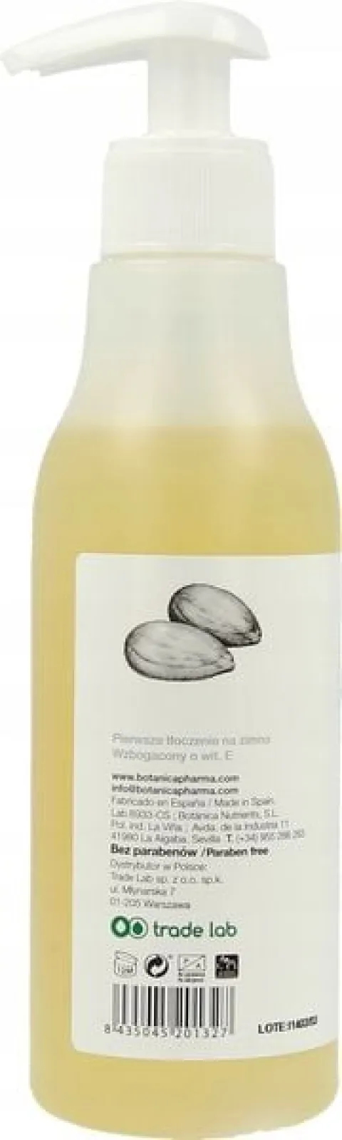 BOTANICAPHARMA OLEJ MIGDAŁOWY DO TWARZY CIAŁA I WŁOSÓW 100 CZYSTY 250 ML