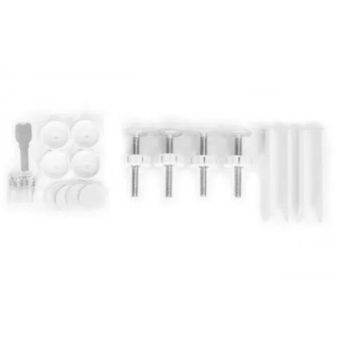 BRAMKA BIAŁA ECOTOYS 74-132 CM NA SCHODY Z AUTOMATYCZNYM ZAMYKANIEM