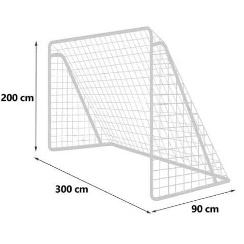 Bramka do piłki nożnej 300 x 200 x 90 cm NS-496