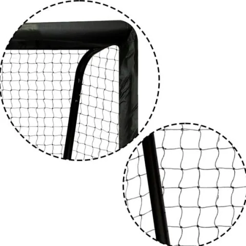 Bramka do piłki nożnej 180 x 120 x 60 cm NS-463 czarno-czerwona