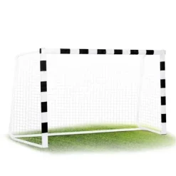 Bramka do piłki nożnej 300 x 200 x 120 cm NS-465 czarno-biała