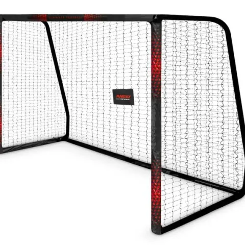 Bramka do piłki nożnej 300 x 200 x 120 cm NS-473 czarno-czerwona