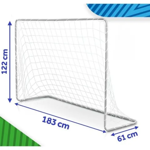 Bramka piłkarska do piłki nożnej przenośna treningowa 2 szt 183 x 122 x 61 cm NS-485