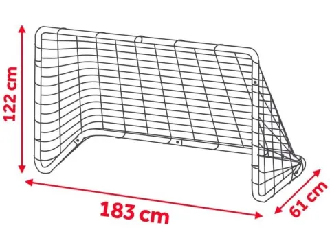 BRAMKA PIŁKARSKA DO PIŁKI NOŻNEJ TRENING 183x122cm
