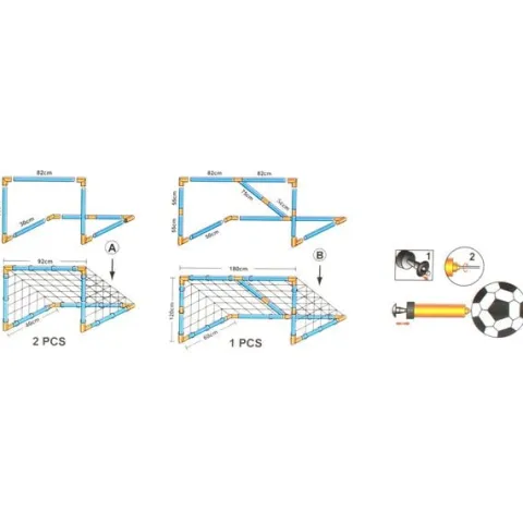 Bramka Piłkarska 180x120 Bramki do Piłki Nożnej Gra Piłka Nożna Euro 2024