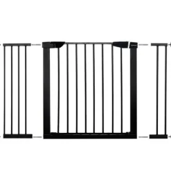 Bramka zabezpieczająca barierka rozporowa 75-124 cm czarna
