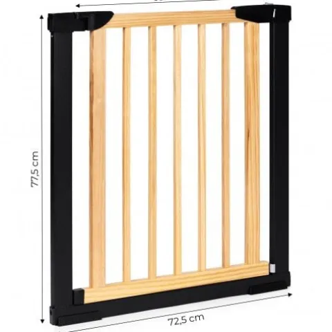 BRAMKA ZABEZPIECZAJĄCA ECOTOYS METAL DREWNO 74-80 CM AUTOMATYCZNA