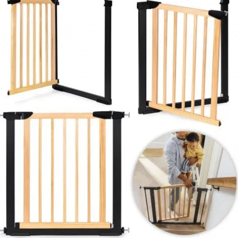 BRAMKA ZABEZPIECZAJĄCA ECOTOYS METAL DREWNO 74-80 CM AUTOMATYCZNA