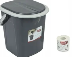 BRANQ - Toaleta turystyczna przenośna - WC na działkę - wiadro - 22 L