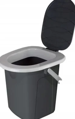 BRANQ - Toaleta turystyczna przenośna - WC na działkę - wiadro - 22 L