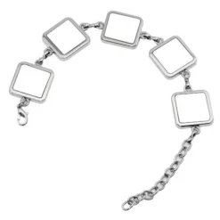 Bransoletka z 5 blaszkami do nadruku Sublimacja Termotransfer