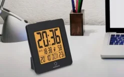 Budzik AUTOMATYCZNY sterowany radiowo DCF77 wyświetlanie temperatury