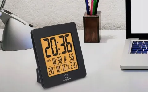 Budzik AUTOMATYCZNY sterowany radiowo DCF77 wyświetlanie temperatury