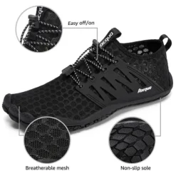 Buty do wody morsowania plażowe barefoot na jeżowce czarne męskie 39