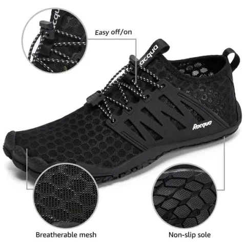 Buty do wody morsowania plażowe barefoot na jeżowce czarne męskie 39