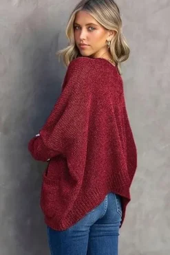 Byoauo Miękki sweter damski na guziki kardigan r.XXL