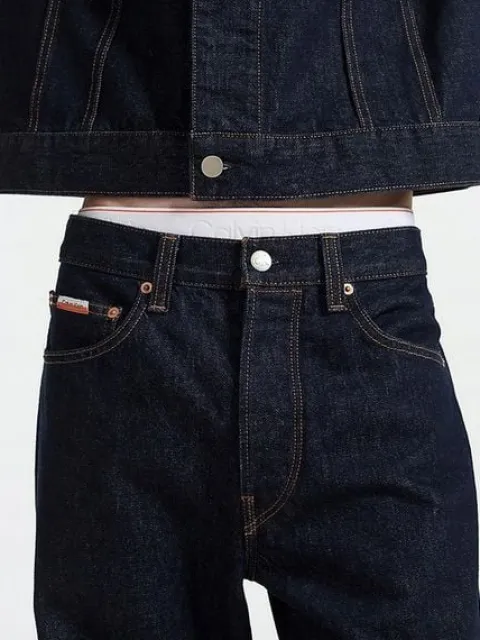 CALVIN KLEIN GRANATOWE JEANSY KIESZENIE (W36L34)