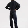 CALVIN KLEIN GRANATOWE JEANSY KIESZENIE (W36L34)
