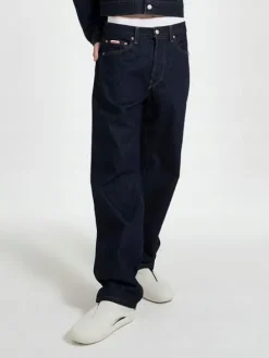 CALVIN KLEIN GRANATOWE JEANSY KIESZENIE (W36L34)