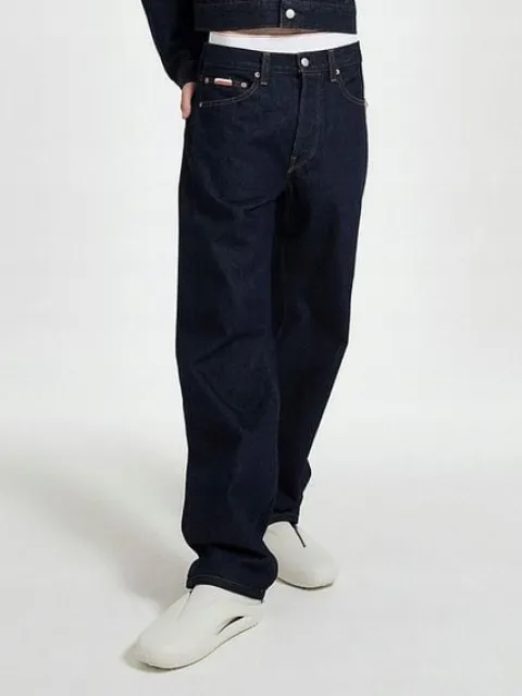 CALVIN KLEIN GRANATOWE JEANSY KIESZENIE (W36L34)
