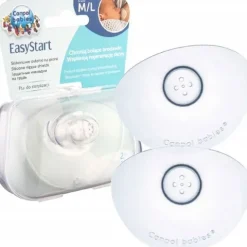 Canpol babies silikonowe osłonki piersi na sutki Rozmiar: M/L EasyStart 2 szt.