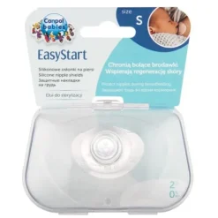 Canpol babies silikonowe osłonki piersi na sutki Rozmiar: S EasyStart 2 szt.