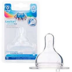 CANPOL Smoczek do butelek szerokootworowych easystart mini 0m+ 1 sztuka