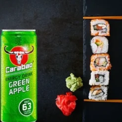 Carabao tajski napój energetyczny o smaku zielonego jabłka green apple 330ml