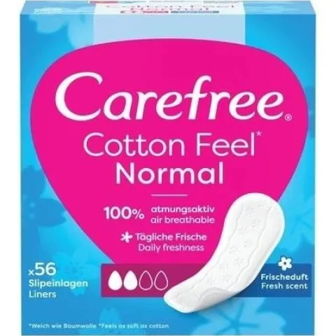CAREFREE Cotton Feel Normal Wkładki higieniczne 1op.- 56 sztuk