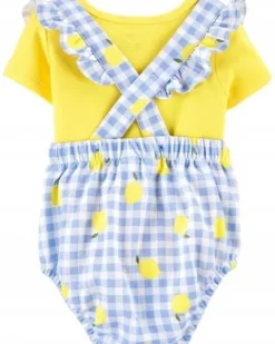 Carter's Zestaw 2-el. Rampers T-shirt Cytryny 12M