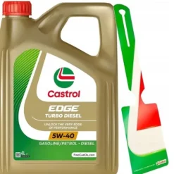 Castrol Olej Silnikowy Edge 5W-40 PC Turbo Diesel 4L + zawieszka serwisowa