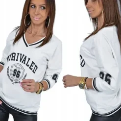 CASUALOWA STYLOWA LEKKA BLUZA UNRIVALED! WZ.1