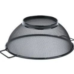 Cedzak z rączkami durszlak Blackline 24,5 x 9,6 cm stal nierdzewna czarny