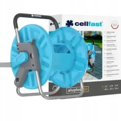 CELLFAST STOJAK ZWIJACZ BĘBEN STATYW WÓZEK NA WĄŻ OGRODOWY 60M-1/2 30M-3/4