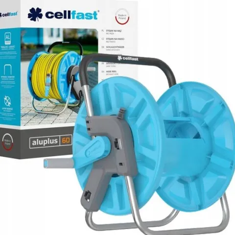 CELLFAST STOJAK ZWIJACZ BĘBEN STATYW WÓZEK NA WĄŻ OGRODOWY 60M-1/2 30M-3/4