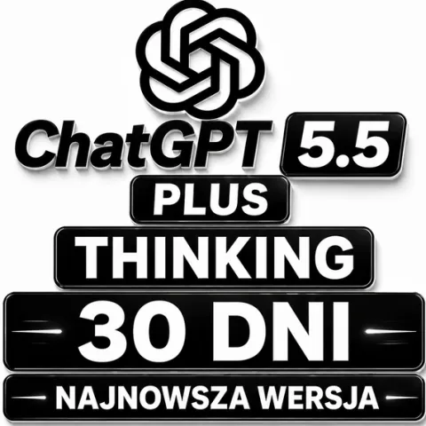 CHATGPT NAJNOWSZA WERSJA 5.5 PLAN PLUS - 30 DNI DOSTĘPU CHAT GPT O1 AI
