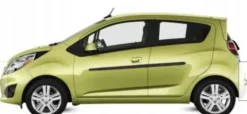 Chevrolet Spark 10-15 - Listwy CZARNE Boczne Drzwi