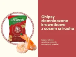 Chipsy ziemniaczane krewetkowe z sosem sriracha paprykowe chilli chrupki snacki prażynki 80g