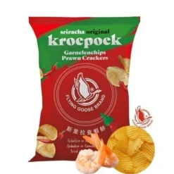 Chipsy ziemniaczane krewetkowe z sosem sriracha paprykowe chilli chrupki snacki prażynki 80g