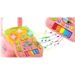 Chodzik edukacyjny z muzyką 2w1 RK-744 Ricokids różowy