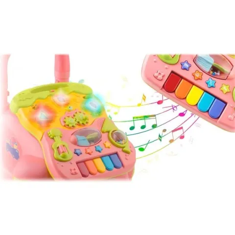 Chodzik edukacyjny z muzyką 2w1 RK-744 Ricokids różowy