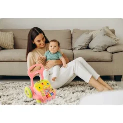 Chodzik edukacyjny z muzyką 2w1 RK-744 Ricokids różowy