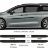 Chrysler PACIFICA - Listwy CZARNE Boczne Drzwi