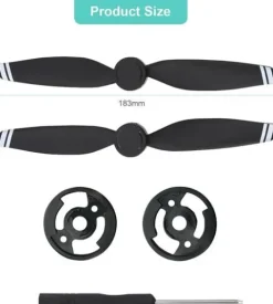 Ciche Śmigła LED 2 Pary do Mavic Air 2 Kolorowe Światła Nocne Akcesoria