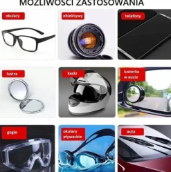 ŚCIERECZKA Przeciw Parowaniu okularów ANTIFOG - do 200 Użyć - DZIAŁA 24h