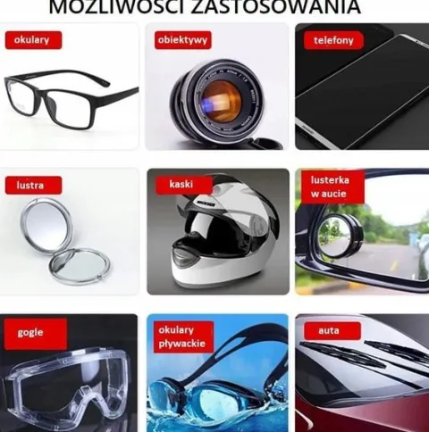 ŚCIERECZKA Przeciw Parowaniu okularów ANTIFOG - do 200 Użyć - DZIAŁA 24h