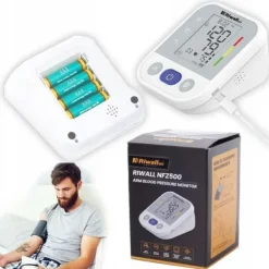 CIŚNIENIOMIERZ MEDYCZNY NARAMIENNY ELEKTRO ARYTMIA BATERIE RIWALL RBP-01