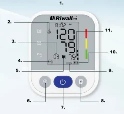 CIŚNIENIOMIERZ MEDYCZNY NARAMIENNY ELEKTRO ARYTMIA BATERIE RIWALL RBP-01