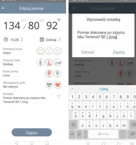 CIŚNIENIOMIERZ NARAMIENNY automatyczny ARYTMIA 22-42cm BLUETOOTH APLIKACJA